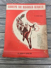 Partituras Rudolph The Red-Nosed Reindeer Johnny Marks 1949 P/V/G ukelele