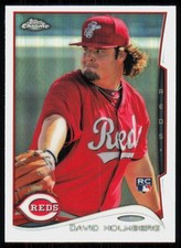 2014 Topps Chrome Refractor David Holmberg Rookie Cincinnati Reds #134