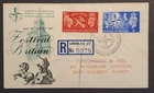 GB Stamps KGVI Festival of Britain 1951 First Day Cover Registered Illustrated