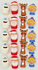 Rudolph The Red Nosed Reindeer LOT OF 20 FINGER PUPPETS Christmas Holiday Kids