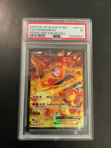POKEMON 2016 XY RED & BLUE COLLECTION PROMO CHARIZARD XY121 EX PSA 1
