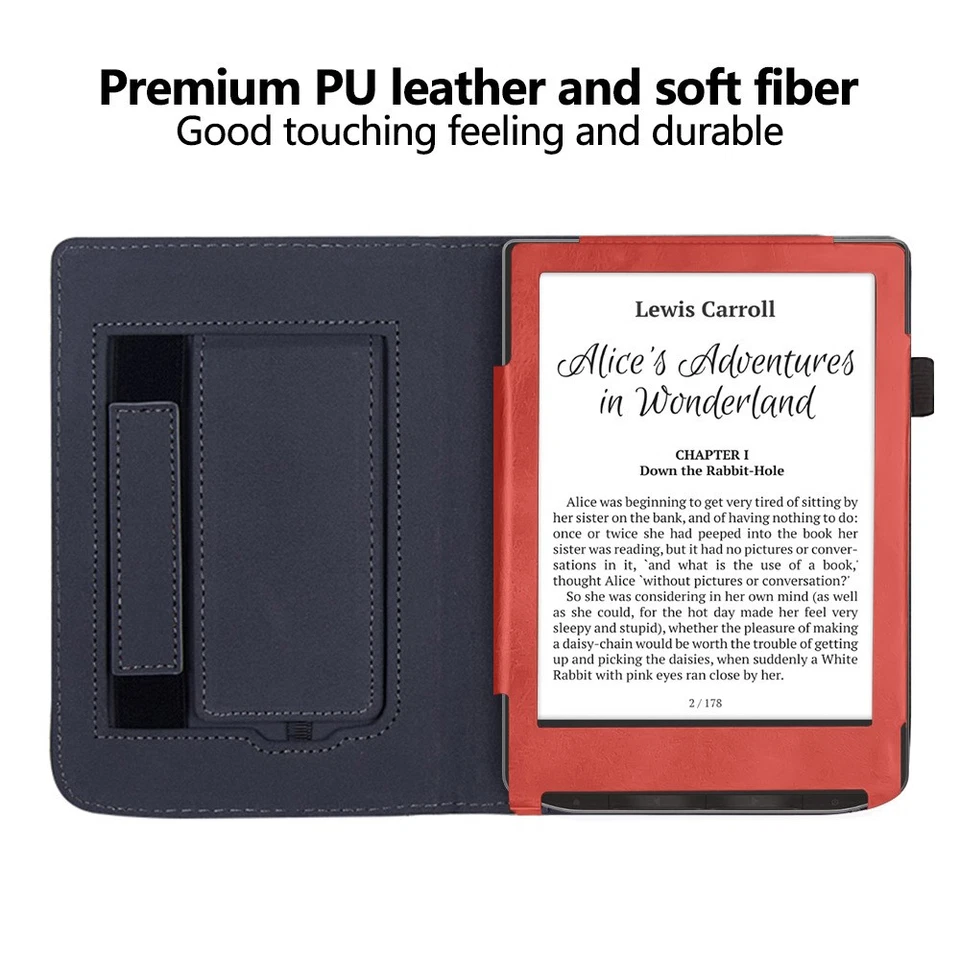 Leather Smart Case For Pocketbook Verse/Verse Pro Ebook Reader Flip Stand Cover - Image 3 of 4