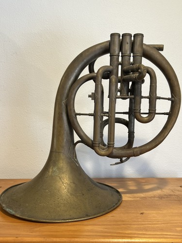 Antique Frank Holton Elkhorn Wis. Mellophone Brass Professional