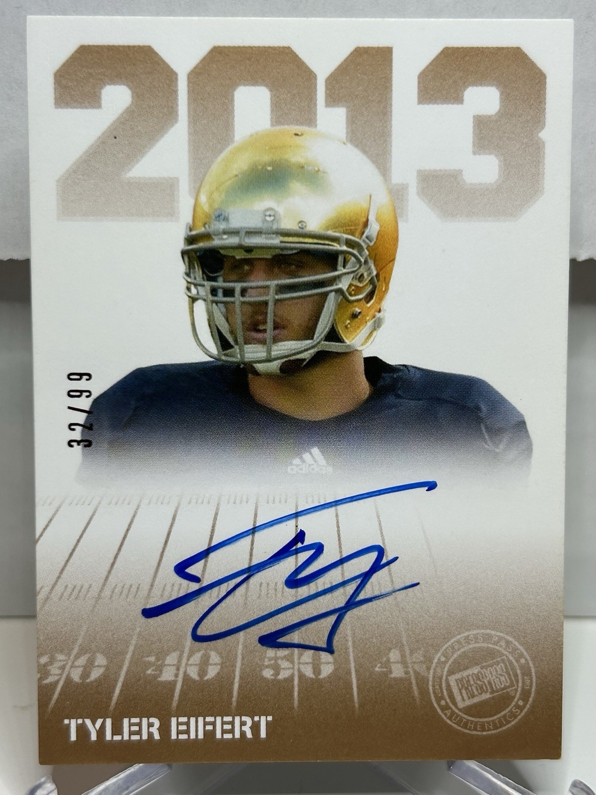Tyler Eifert Press Pass Autographs #TE Bronze