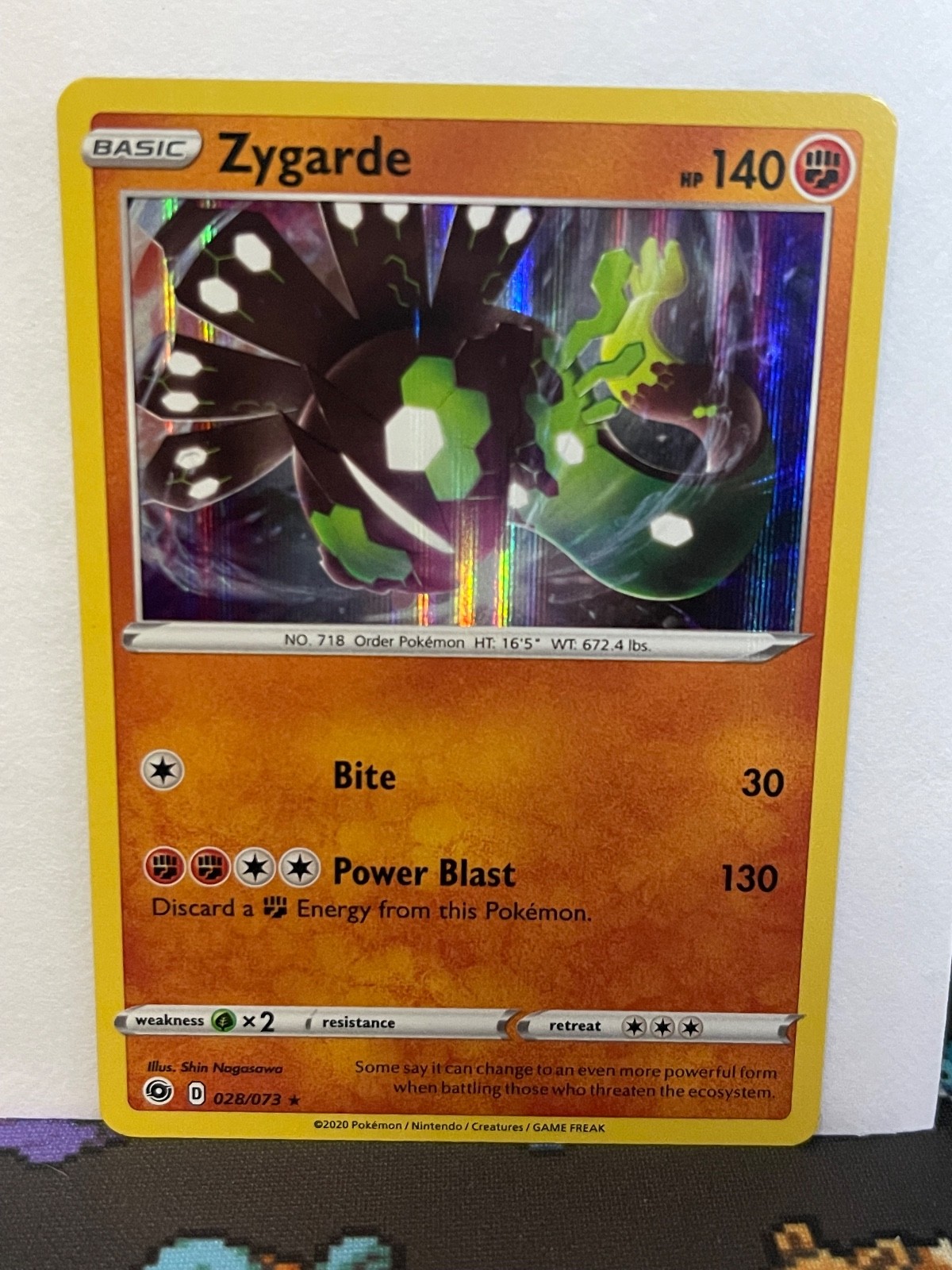 Zygarde 28/73 Champions Path Holo NM