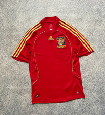 SPAIN 20082009 HOME FOOTBALL SHIRT SOCCER JERSEY ADIDAS 614398 SZ S Mens Vintage