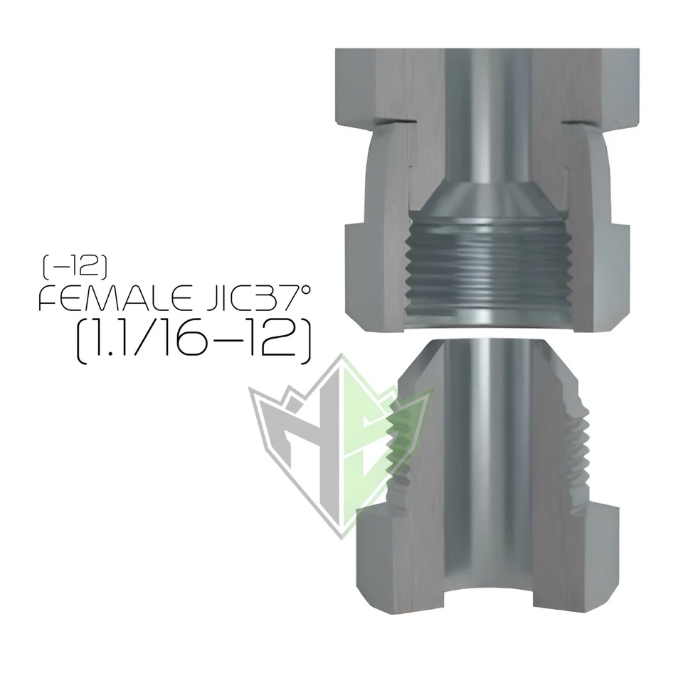 3/4" x 18" Hydraulic Hose Assembly #12 JIC37 (FEMALE/MALE) Ends, 1-1/16 JIC - Image 3 of 4