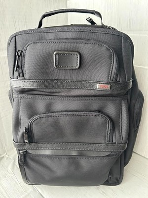TUMI ALPHA 3 Schwarz Deluxe Multifunktion Schultertasche Rucksack Brandneu
