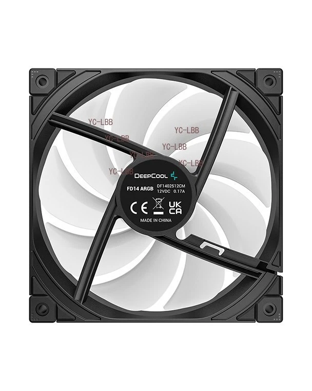 DeepCool FD14 ARGB Black Performance 140mm Case Fan High Quality Fast Delivery - Image 4 of 4