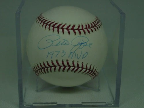 Pete Rose Signed Baseball “1973 MVP” Steiner COA Sticker
