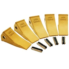 5pcs 23 230 Series 23 230 Bucket Teeth Dirt Teeth + 23p Flex Pins for Excavator