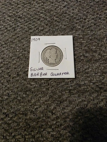 1909 p Barber Quarter