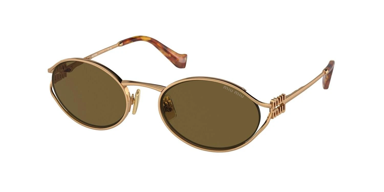 Miu Miu — NEW Miu Miu 52YS Sunglasses 7OE01T Gold 100% AUTHENTIC