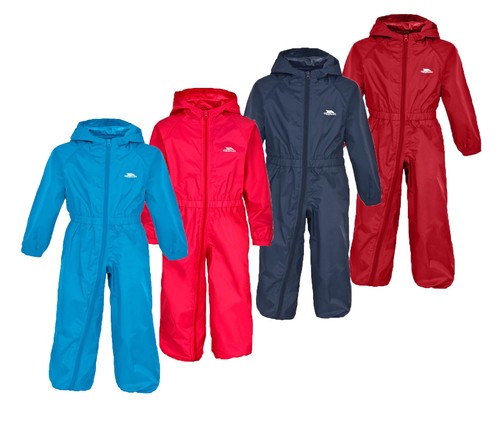 TRESPASS BOYS GIRLS BUTTON RAIN SUIT 