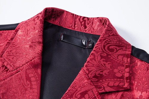 New Medieval Floral Retro Vest Sleeveless Printing Single Breasted Formal Vests - Picture 23 of 27