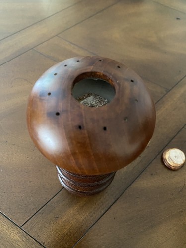 Vintage MCM Dansk Jens Quistgaard Teak Wood Ribbed Peppermill/Salt Shaker7.25'' - Picture 4 of 13