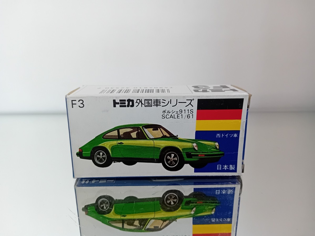 Tomica F3 Porsche 911S Carrera On the Side Made in Japan Mint In
