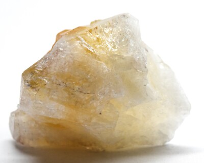 400ct Orange White Citrine Rough Point Sparkling Crystal Mineral
