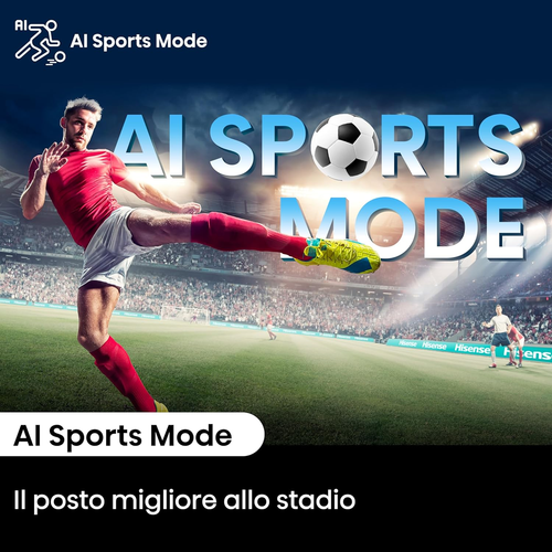 Hisense TV 43" QLED 4K 43A72NQ, Smart TV VIDAA U7, Dolby Vision, HDR 10+, Game M - Foto 11 di 12