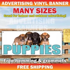 PUPPIES Advertising Banner Vinyl Mesh Sign pet dog vets animal cats for sale
