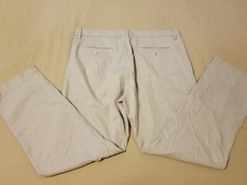 Banana Republic Khaki Dress Pants 34x30 Slim Cotton Slack Chino Trouser 35x29