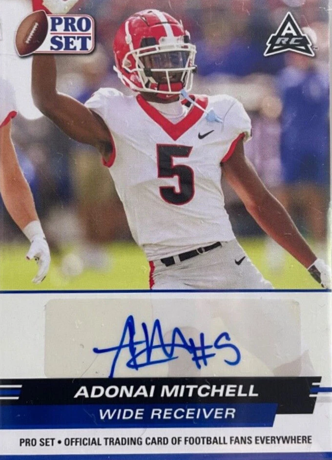 2022 Leaf Pro Set Draft Adonai Mitchell #PSA-AM1