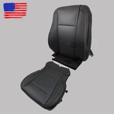 for 15-17 Ford F150 Lariat Driver Passenger Perforated Leather Seat Cover Black