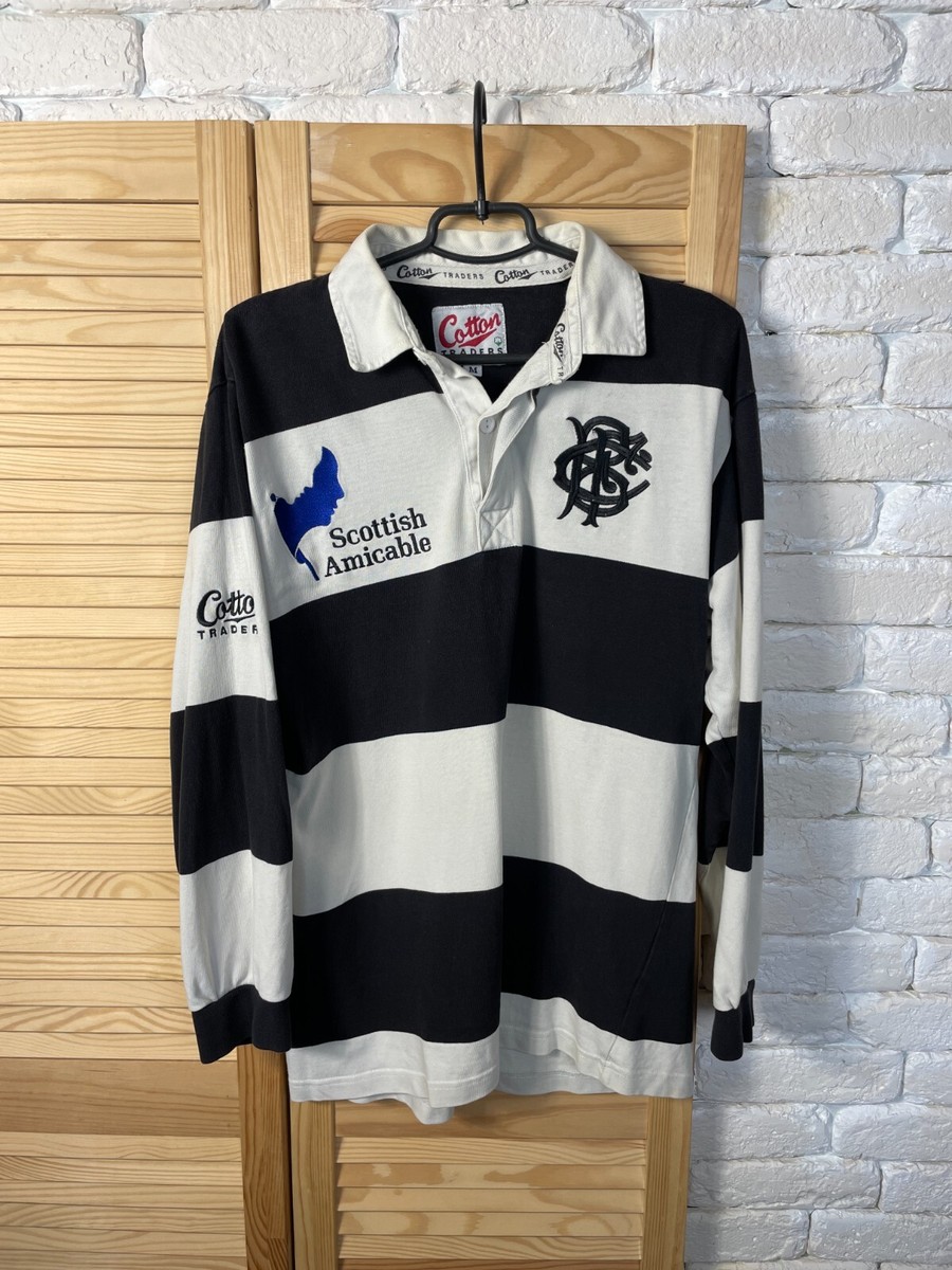 BARBARIAN ラグビーウェア　イングランド　90s BARBARIANS FC 1990'S RUGBY UNION VINTAGE JERSEY LONG COTTON