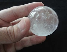 Natural Crystal Quartz Sphere No Glass No Fusion AA++ Quality Collectible Stone