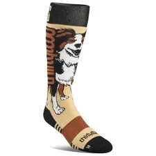 Thirtytwo Men's Signature Merino Wool Blend Snowboard Socks L/XL Black/Brown New