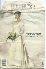 Vogue 2618 sew pattern My daughter's Wedding BRIDAL GOWN Glam DRESS VICTOR COSTA
