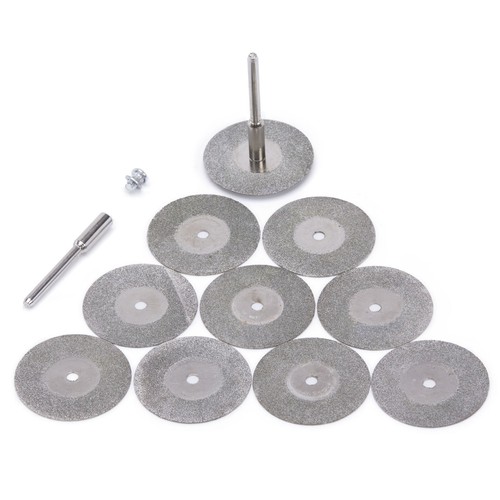 10 Stck. 16-60 mm Diamant Schneidrad rotierende Klinge beschichtet Trennscheibe Schaft 1/8" - Bild 70 von 116