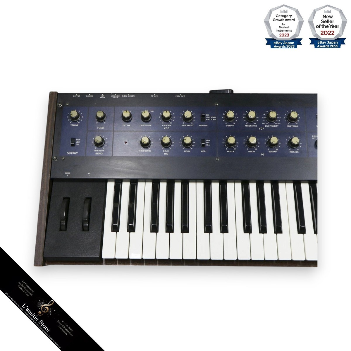 Korg Polysix+Case Analog Synthesizer PS-6 JP 61 Keys Analog Korg Polysix+Case Analog Synthesizer PS-6 JP 61 Keys Analog