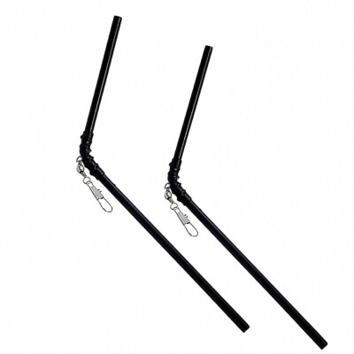 '' TEAM ROBINSON '' 2 x schwarze abgewinkelte Anti Tangle Feeder Boom von 12 -16cm