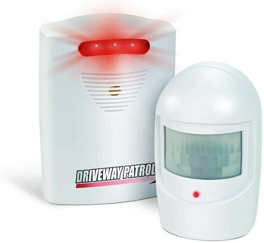 U.S Patrol Driveway Patrol Garage Motion Sensor Security Infrared System White - Image 2 of 4