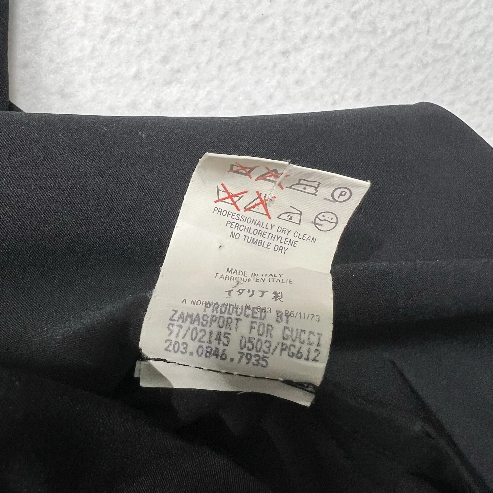 Giacca cappotto lungo nero Gucci vintage taglia 46 S S 1997 archivio raro Rick Owens