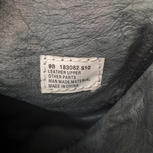 Array Damen 9B grün Leder Absatz halbhohe Nieten runde Spitze Stiefel - Bild 14 von 14