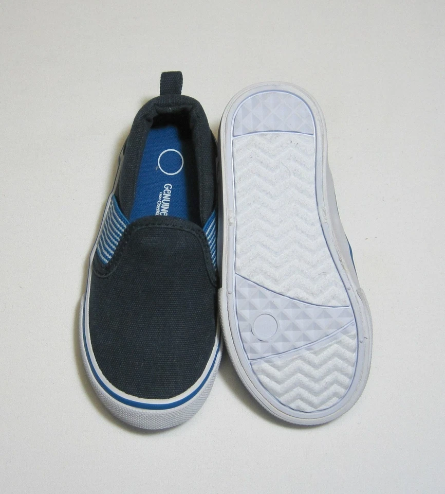 Toddler Boys Canvas Slip-On Sneakers Blue, NWT, Genuine Kids from OshKosh - Image 2 of 4