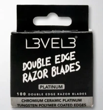 Level 3 Double Edge Platinum Razor Blades L3VEL3 - BRAND NEW