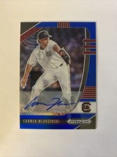 2020 Panini Prizm Draft Picks Carmen Mlodsinski Blue Rookie Auto Card #’d 36/60