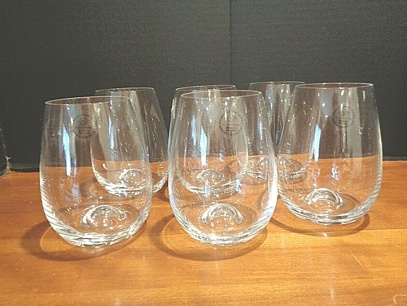 set of 6 Lenox Umbria Stemless Wine Glasses eBay