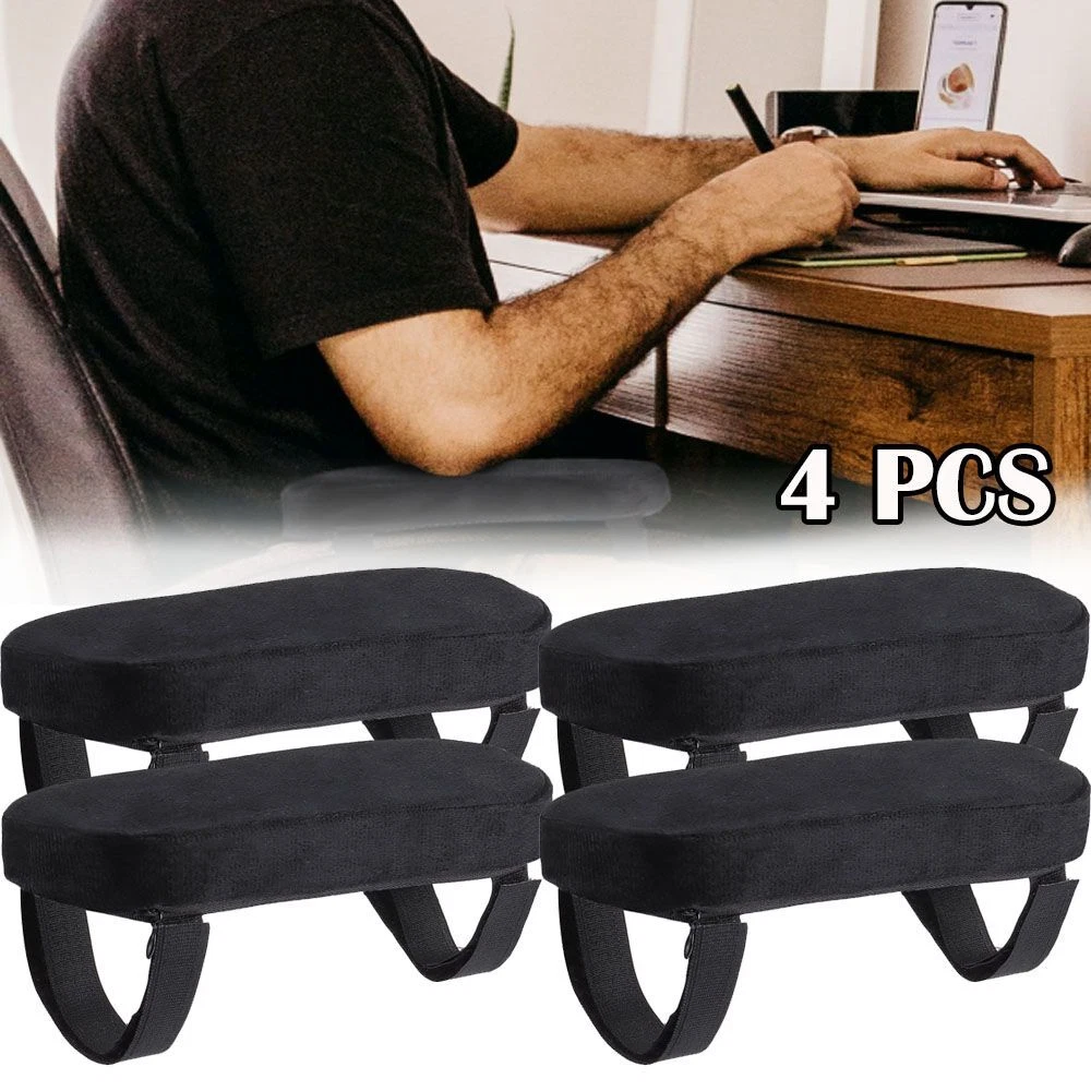 4PCS Office Chair Armrest Pads Pillow Cover Gaming Chair Arm Rest