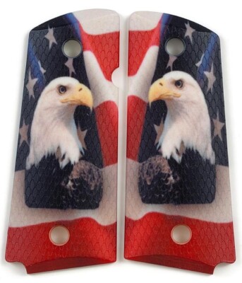 USA American Spirit Bald Eagle Custom Compact Officer 1911 Grips