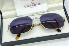 VINTAGE PHILIPPE CHARRIOL 95RP LUXURY SUNGLASSES PLATINUN MENS 1980 MADE GERMANY