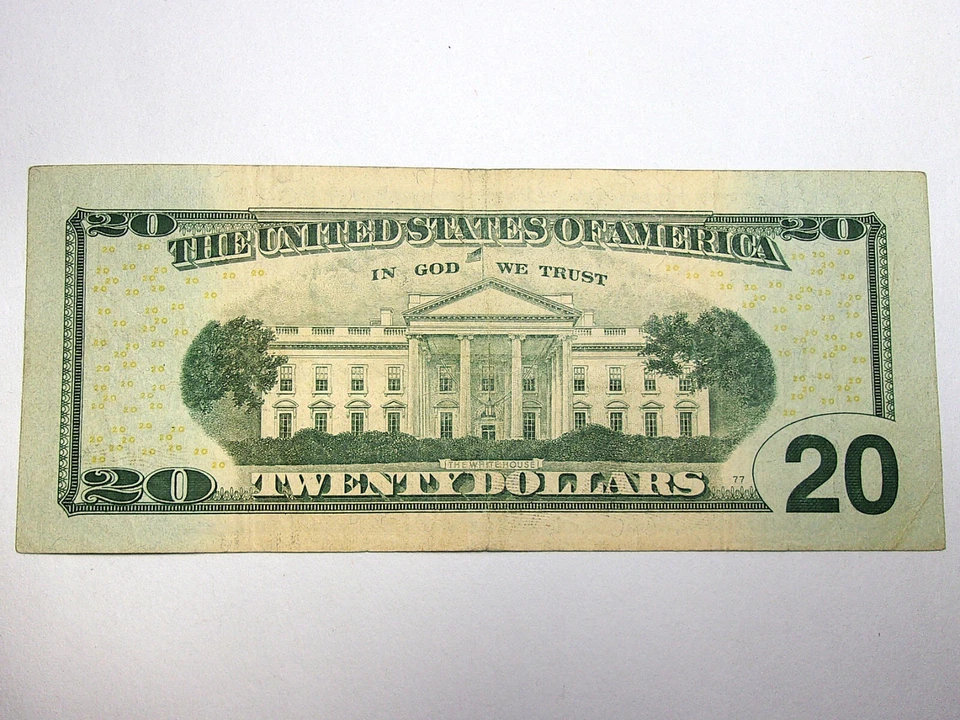 $20.00 Star Note Very Rare 2004 EK- Banknote with low back plate # of 77 RARE 1 - Image 2 of 3
