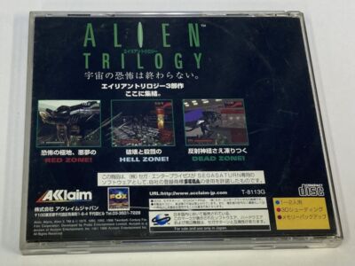 Sega Saturn SS Alien Trilogy Japan Version w/ Box and Manual 5911