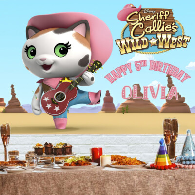 Sheriff Callie Wild West Geburtstags-Hintergrund – 2,1x1,5 M Vinyl-Banner Für Kinderparty