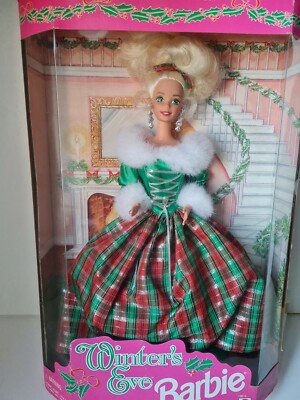 BARBIE MATTEL WINTER'S EVE 1994 SPECIAL EDITION PUPPE DOLL #13613 HOLIDAY 