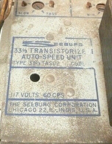 SEEBURG DS TRANSISTOR RICAVATO 33 &1/3 TASU2 AUTO SPEED funzionante ma venduto così com'è - Foto 3 di 7