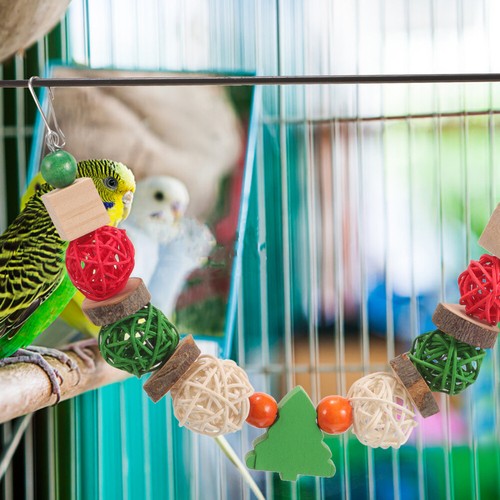 Parrots tendance Chewing Hanging Foraging Toy Parrot Cage Shredding Toy Small Animal